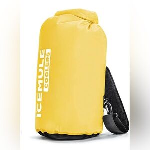 Roll top ice mule cooler - yellow 10L